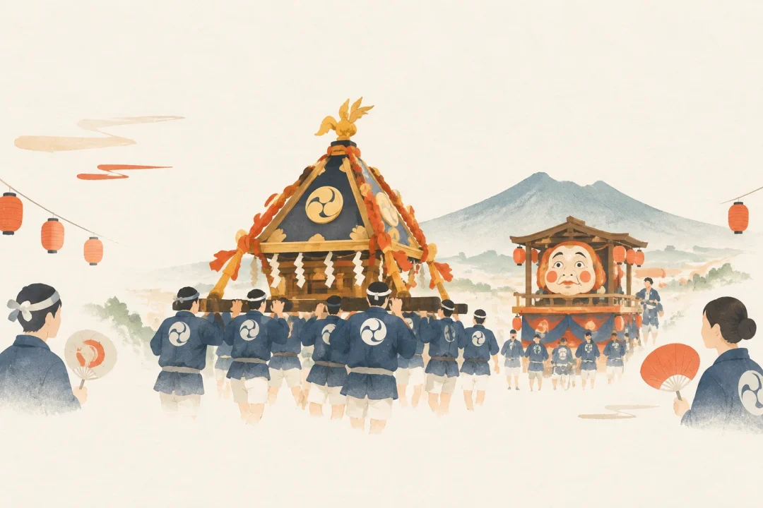 北条祇園祭をテーマにした祭りのイメージ