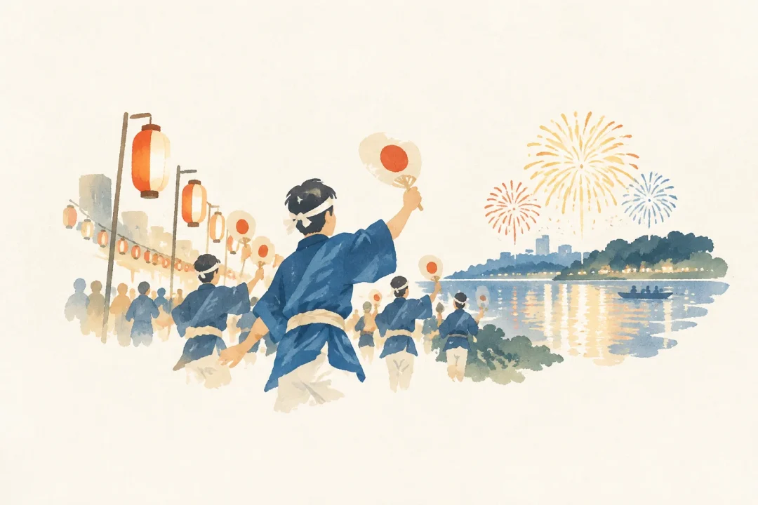 水戸黄門まつりをテーマにした祭りのイメージ