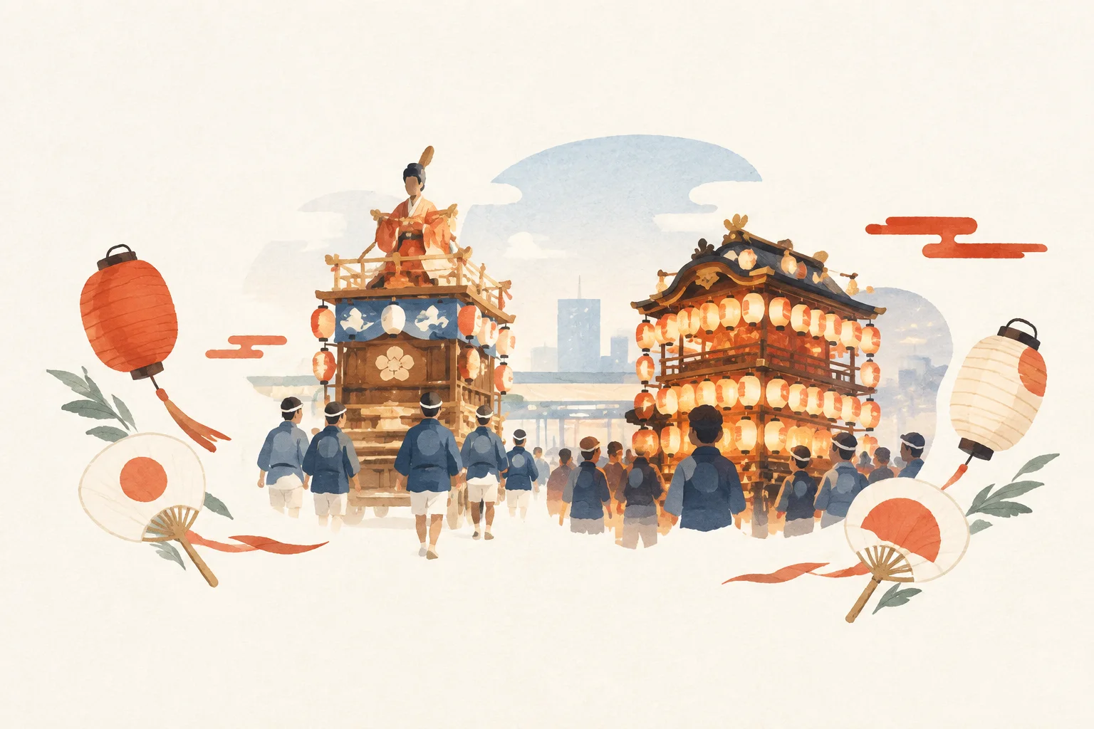 久喜の提灯祭り・天王様をテーマにした祭りのイメージ