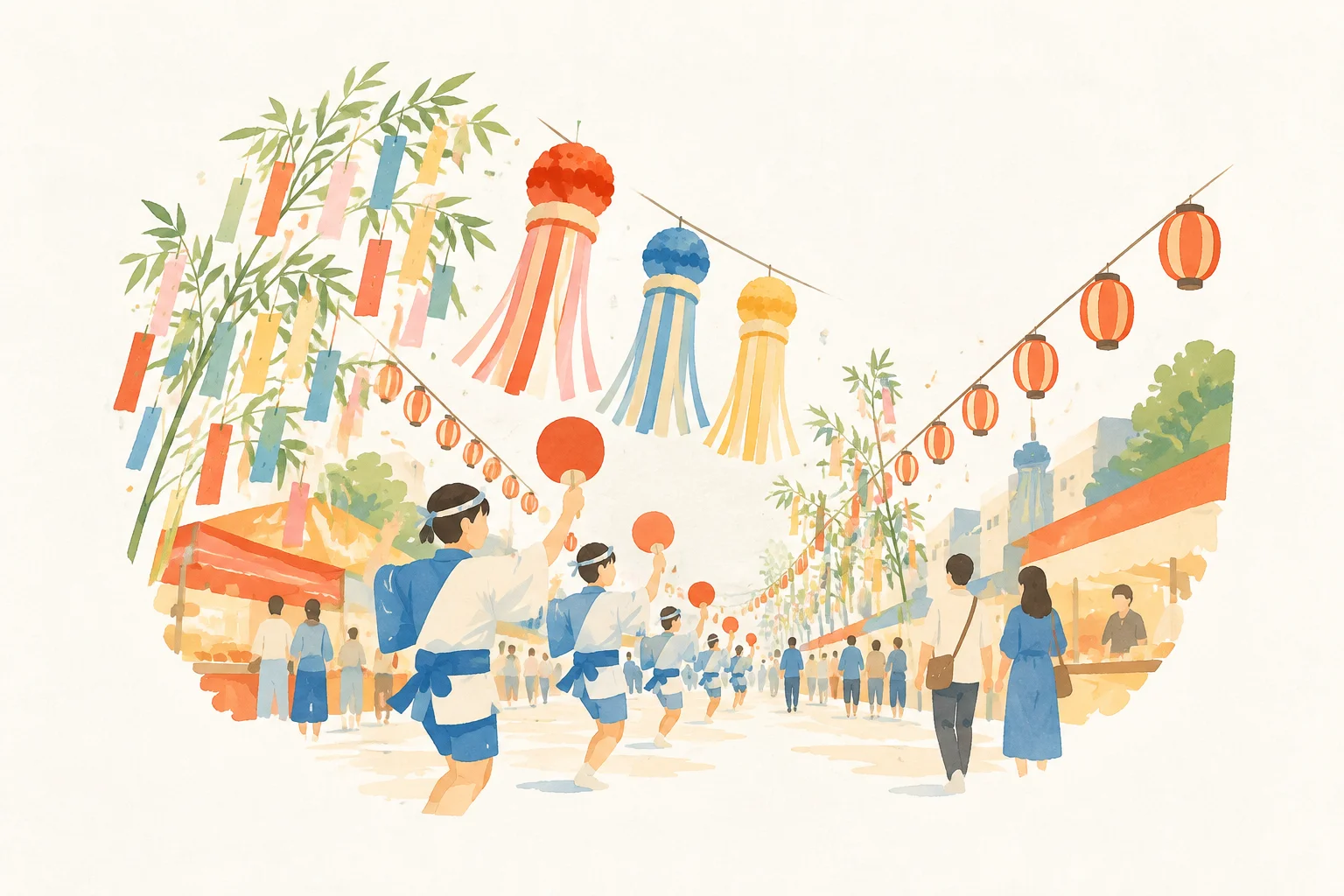 An image of a festival themed around the Shitamachi Tanabata Festival