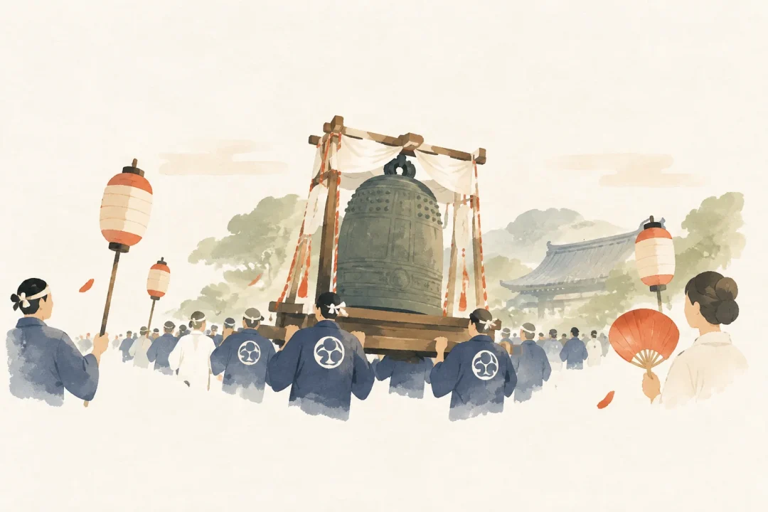洪鐘弁天大祭をテーマにした祭りのイメージ