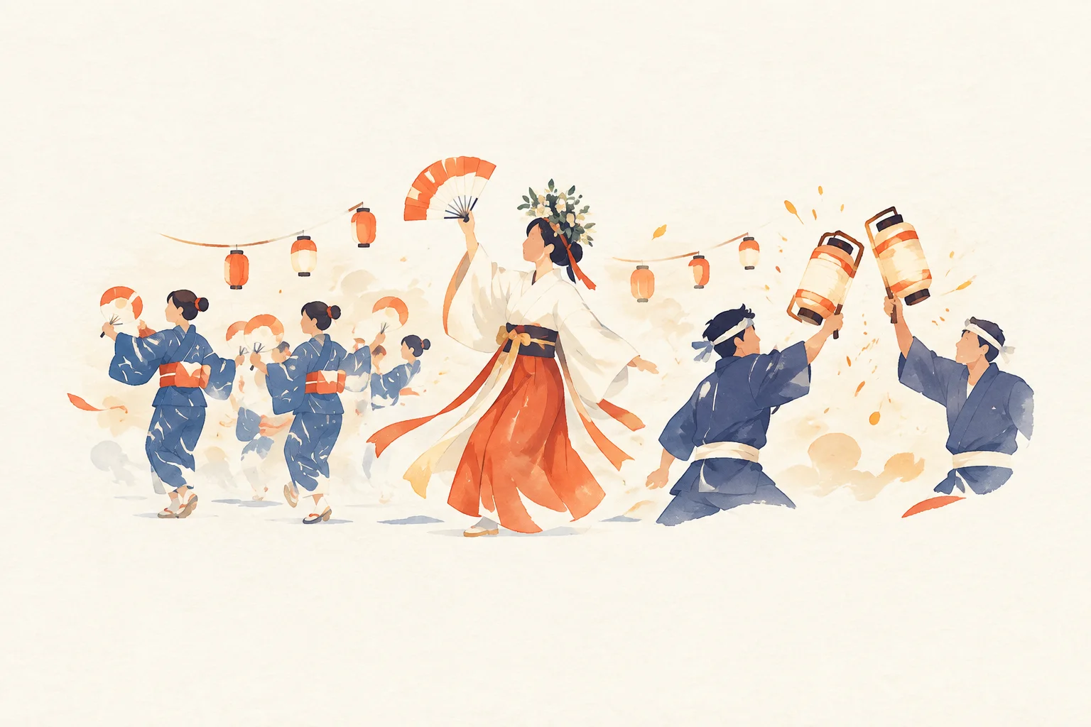 Festival-themed image of the Suibara Festival