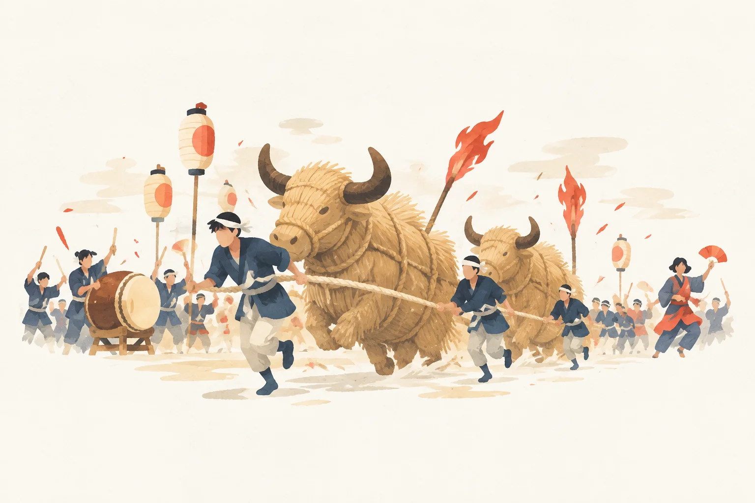 Festival image based on the Genpei Higyu Festival theme