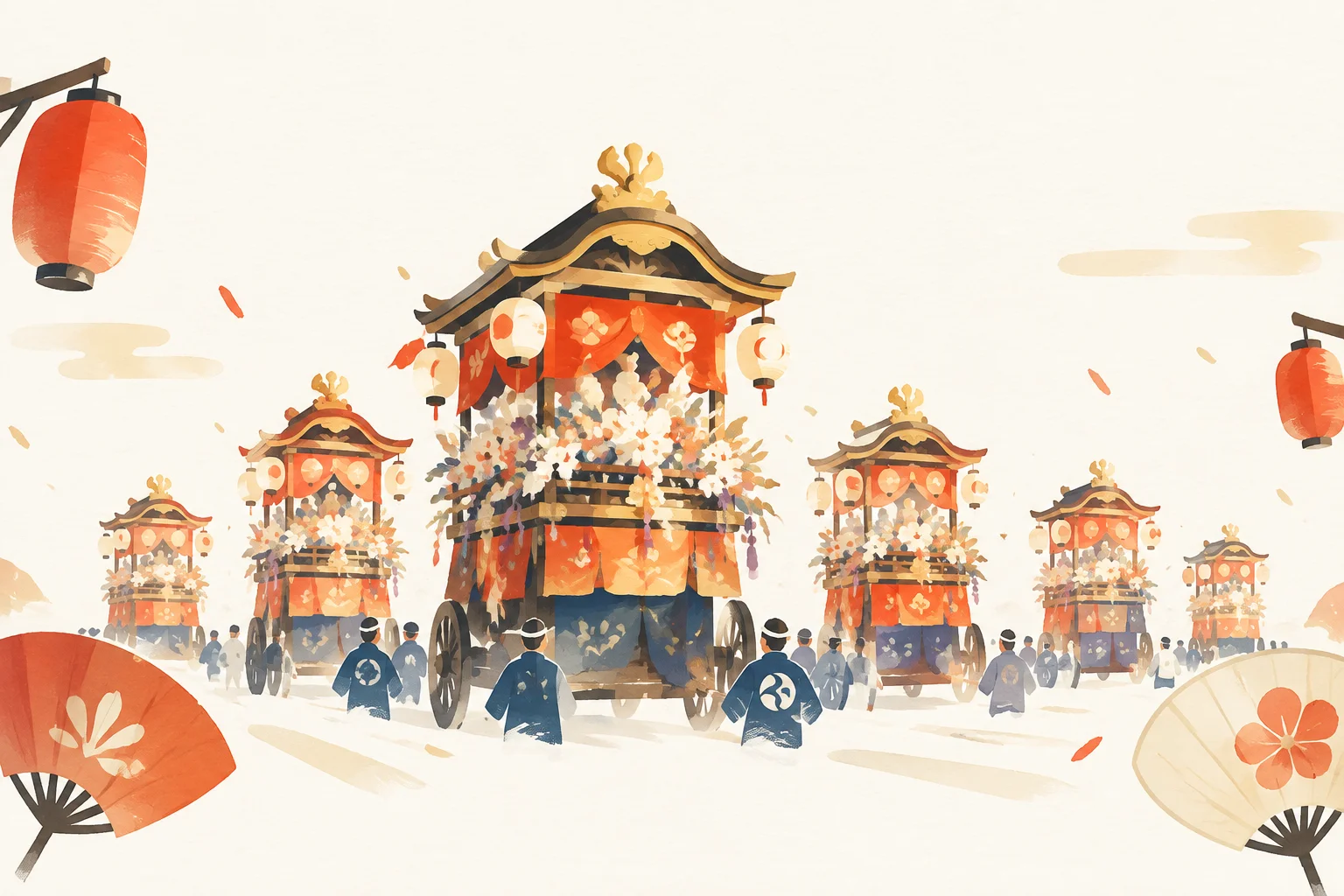 しばた台輪をテーマにした祭りのイメージ