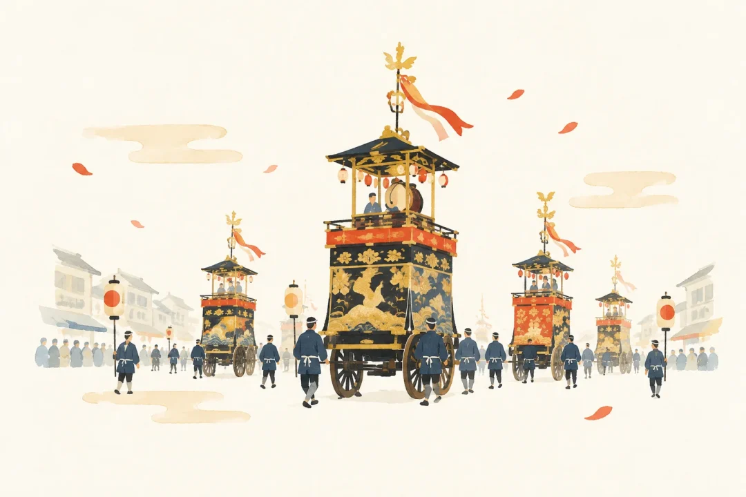 高岡御車山祭をテーマにした祭りのイメージ