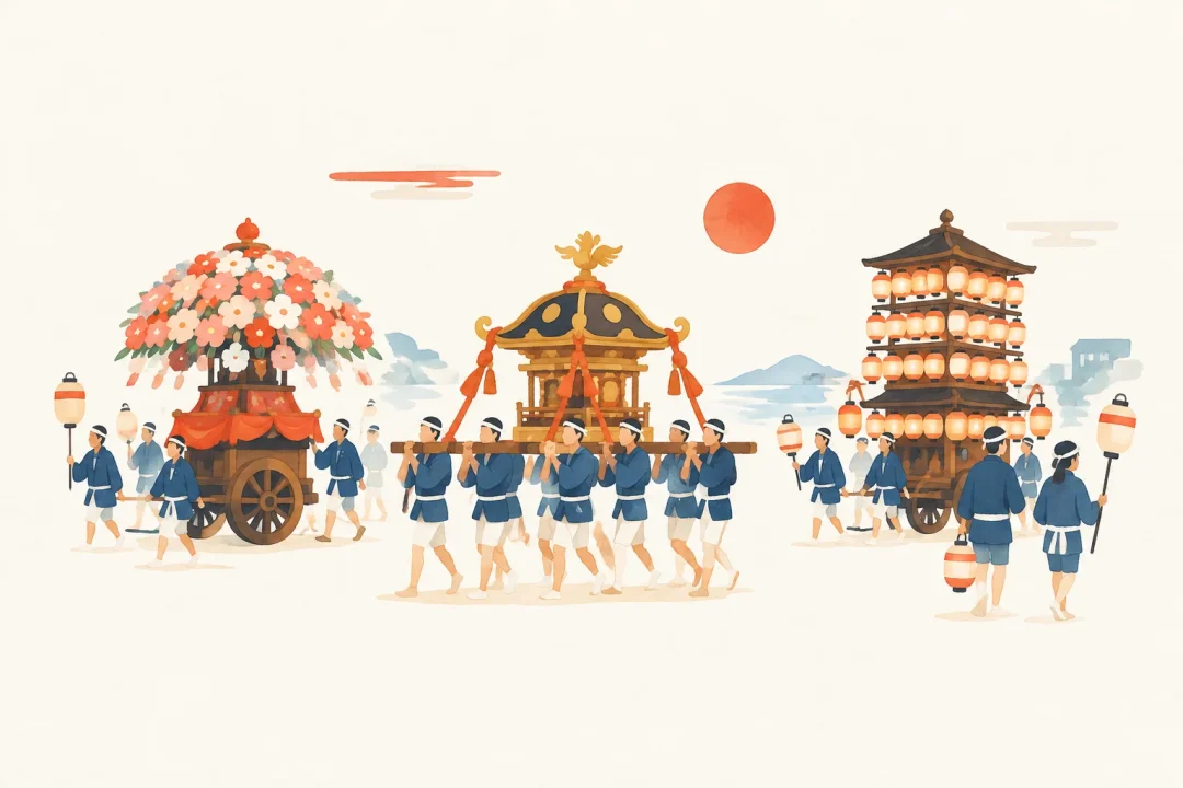 氷見祇園祭をテーマにした祭りのイメージ