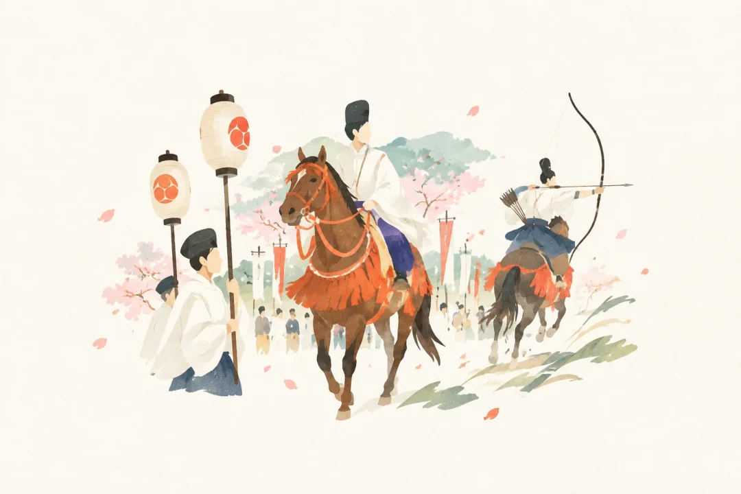 やんさんま祭りをテーマにした祭りのイメージ