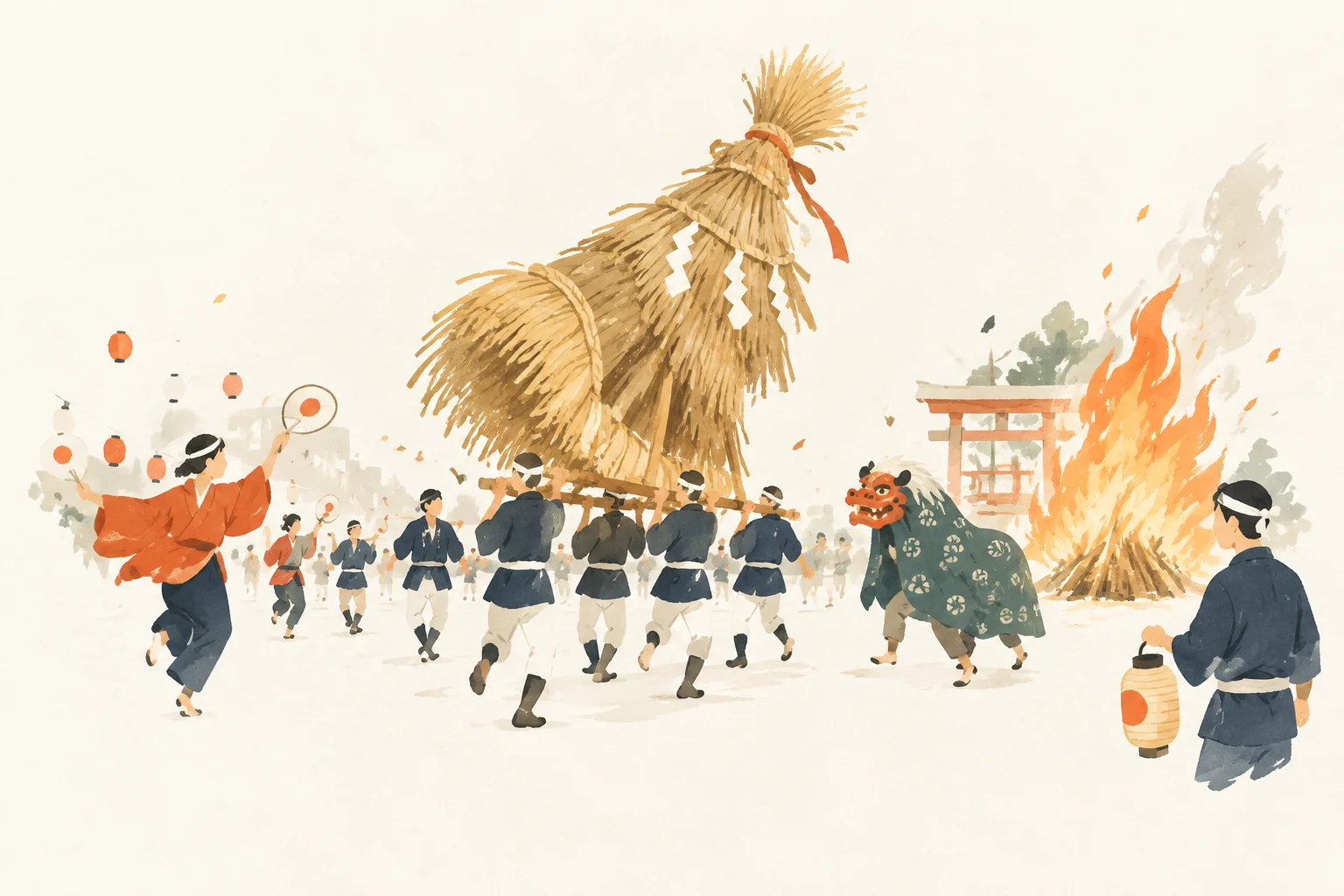 以ぐず燒祭為主題的祭典意象