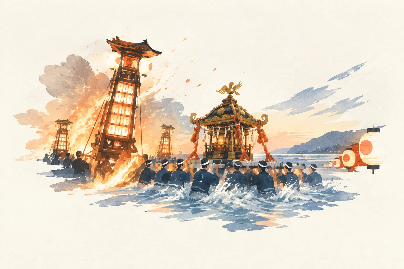 An illustration inspired by the Abare Festival