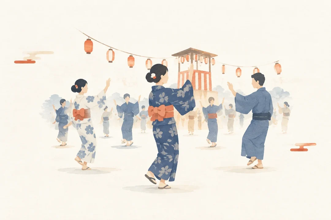 郡上おどりをテーマにした祭りのイメージ
