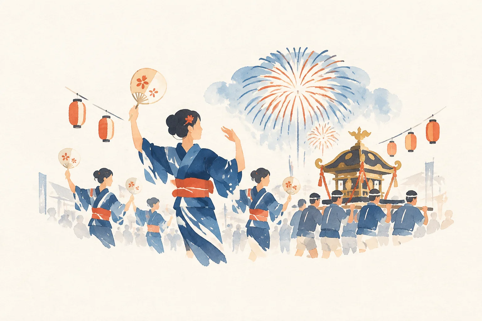おいでん祭 (中津川市)をテーマにした祭りのイメージ