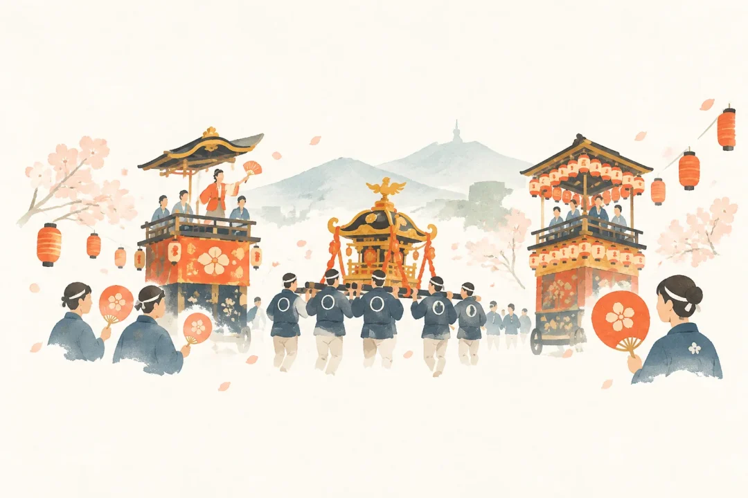 岐阜まつりをテーマにした祭りのイメージ