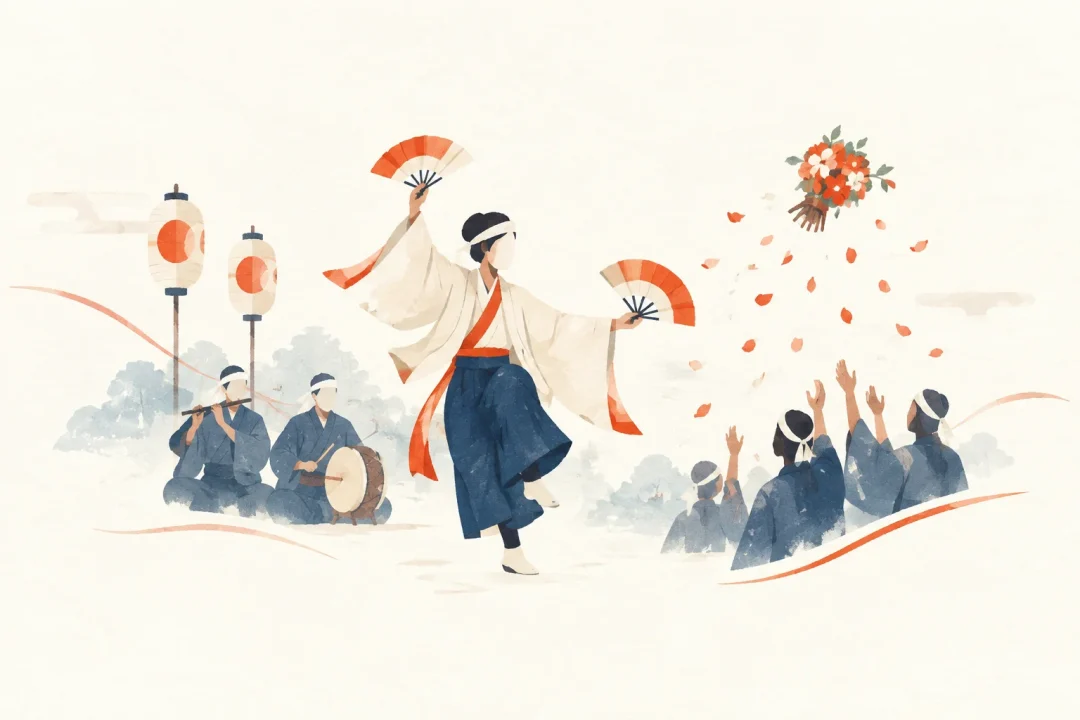 長滝の延年をテーマにした祭りのイメージ