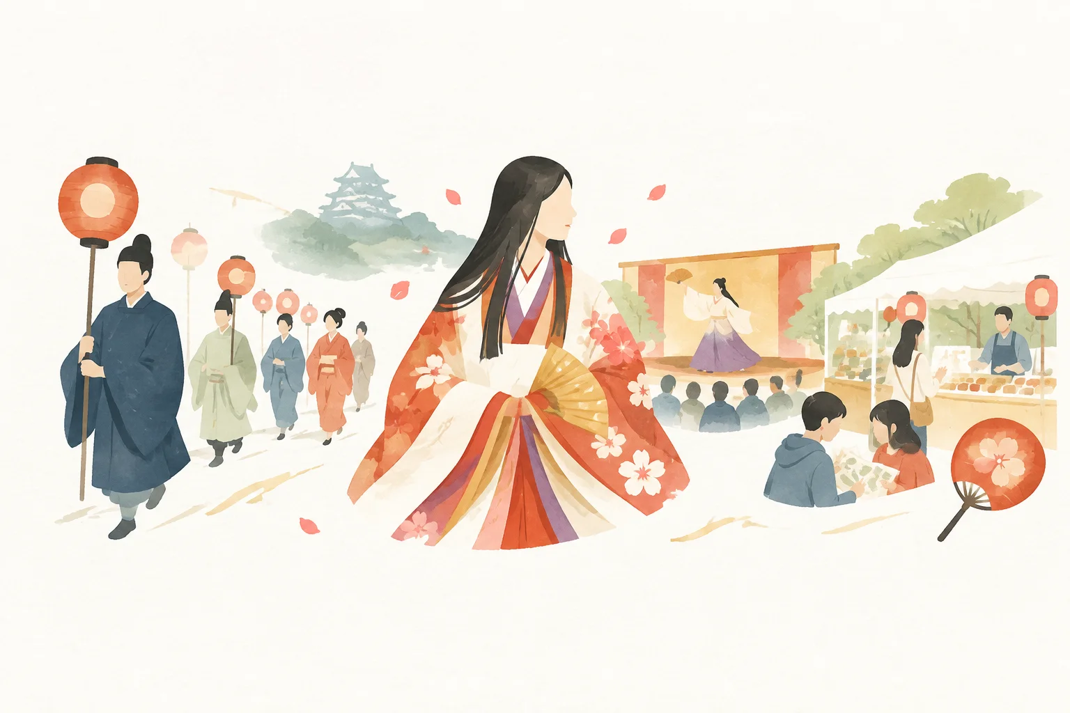 濃姫まつりをテーマにした祭りのイメージ