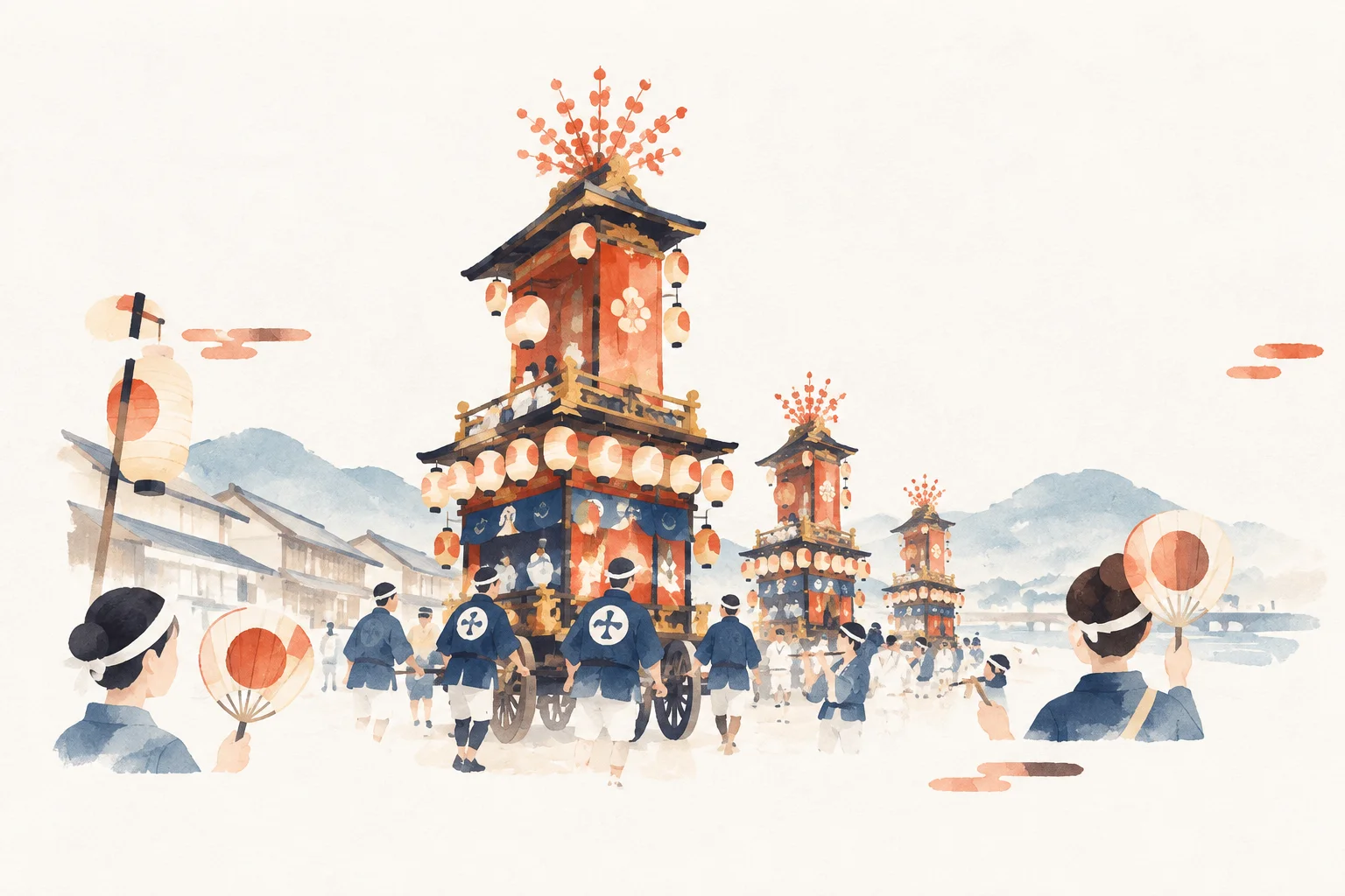Festival-themed image of Hita Gion