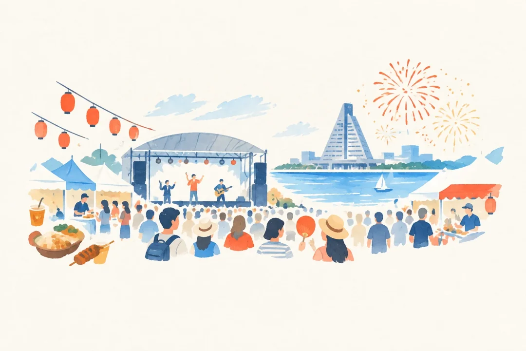 RABまつりをテーマにした祭りのイメージ