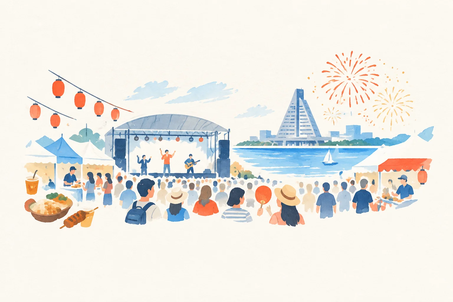 RABまつりをテーマにした祭りのイメージ
