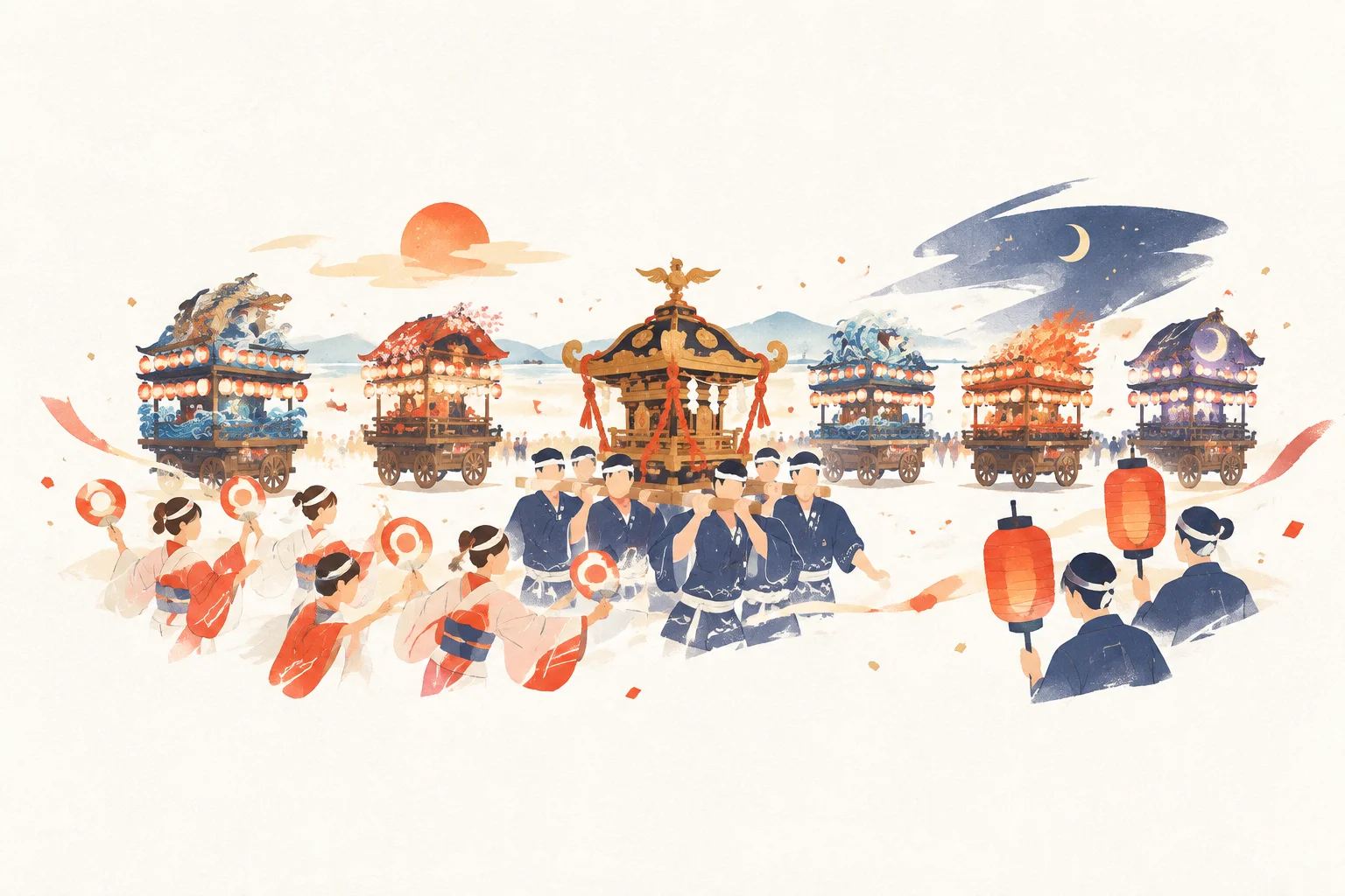 An illustration inspired by Tanabu Matsuri