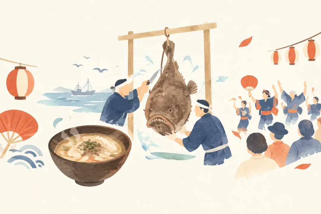 大洗あんこう祭をテーマにした祭りのイメージ