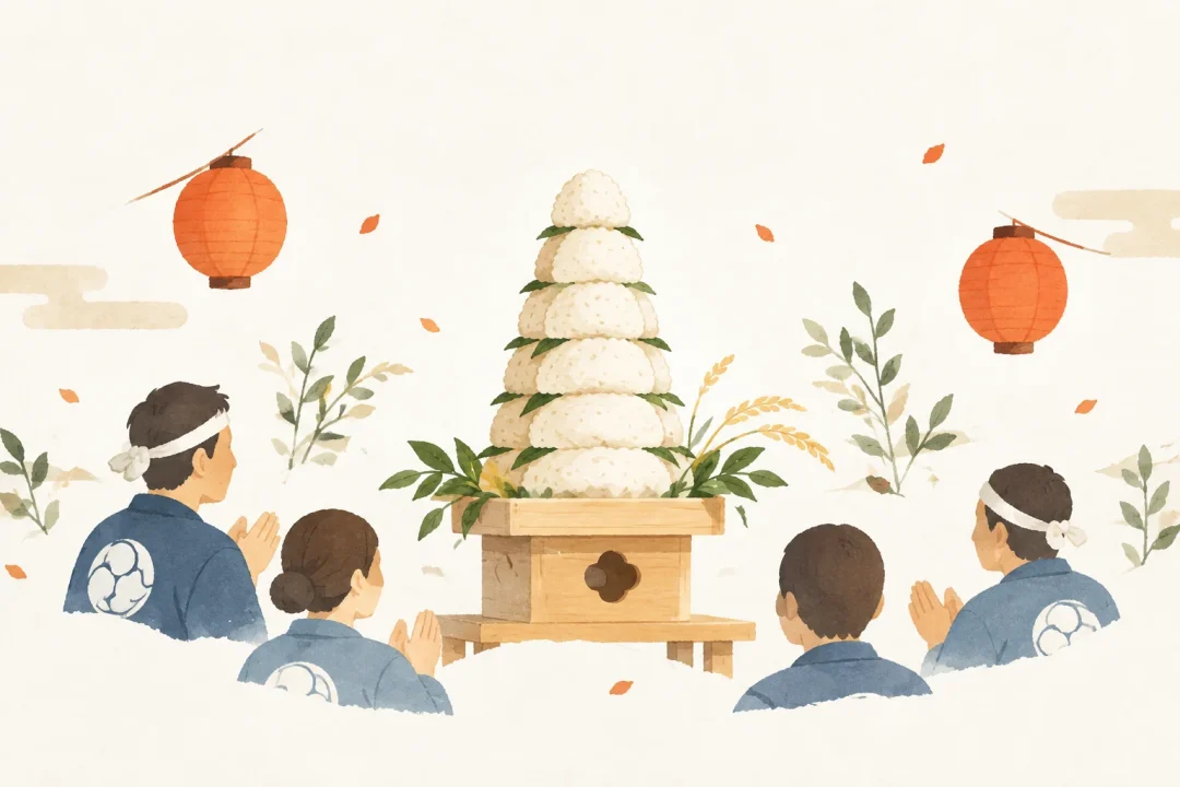 大飯祭りをテーマにした祭りのイメージ
