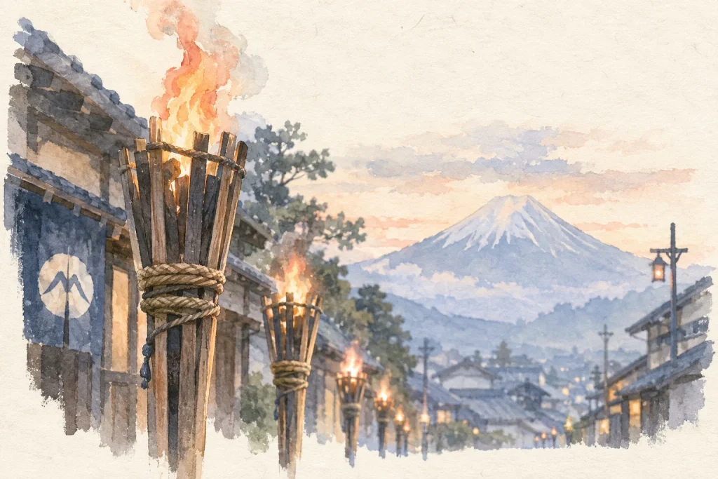 Yoshida Fire Festival: Details of the Two Days