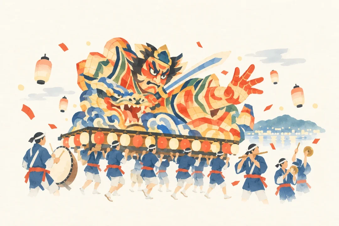 青森ねぶた祭の灯りと作り手