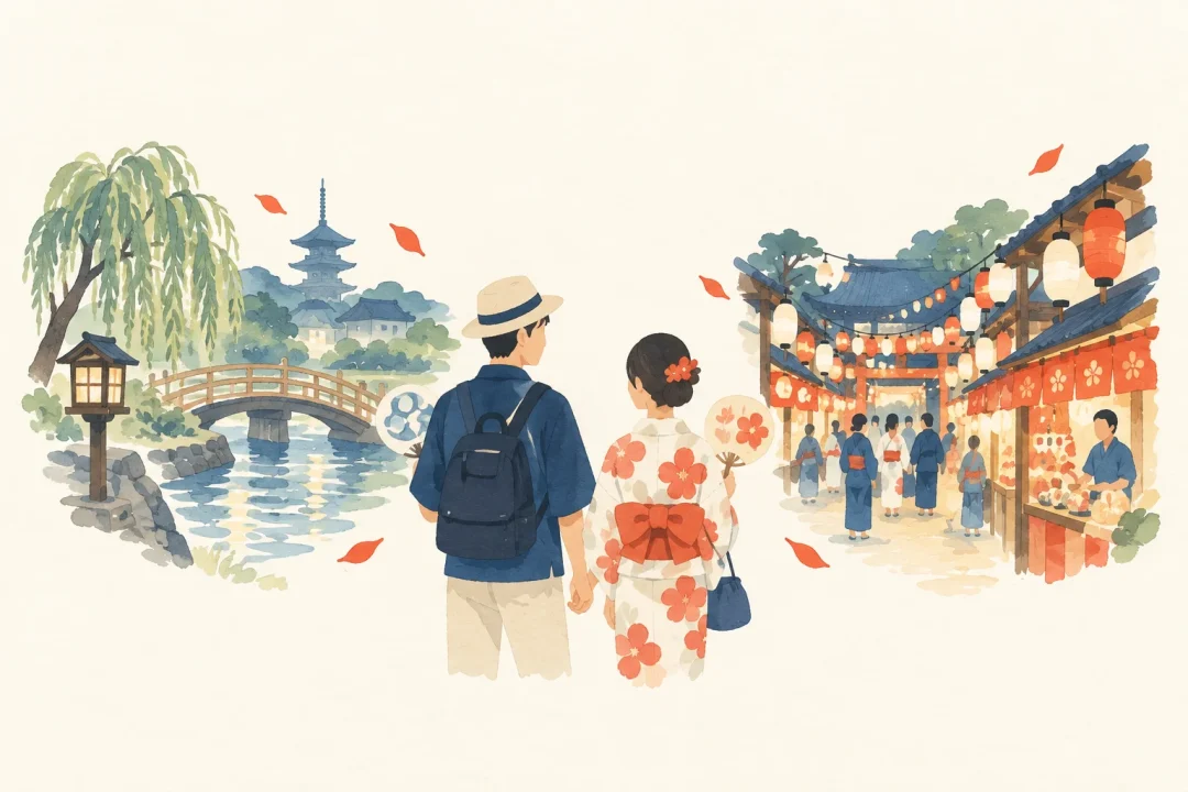 二人で楽しむ祭り旅行