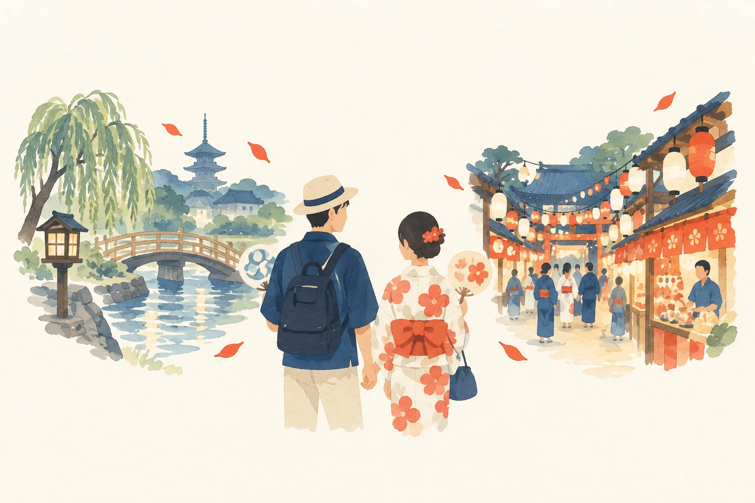 二人で楽しむ祭り旅行