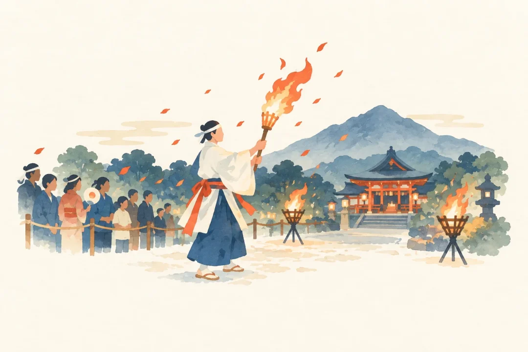 火祭りの見方
