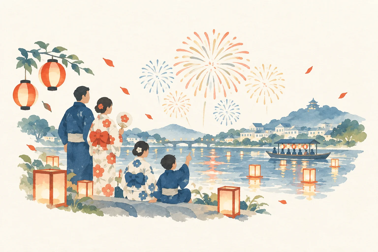 花火と灯りのお祭りの選び方