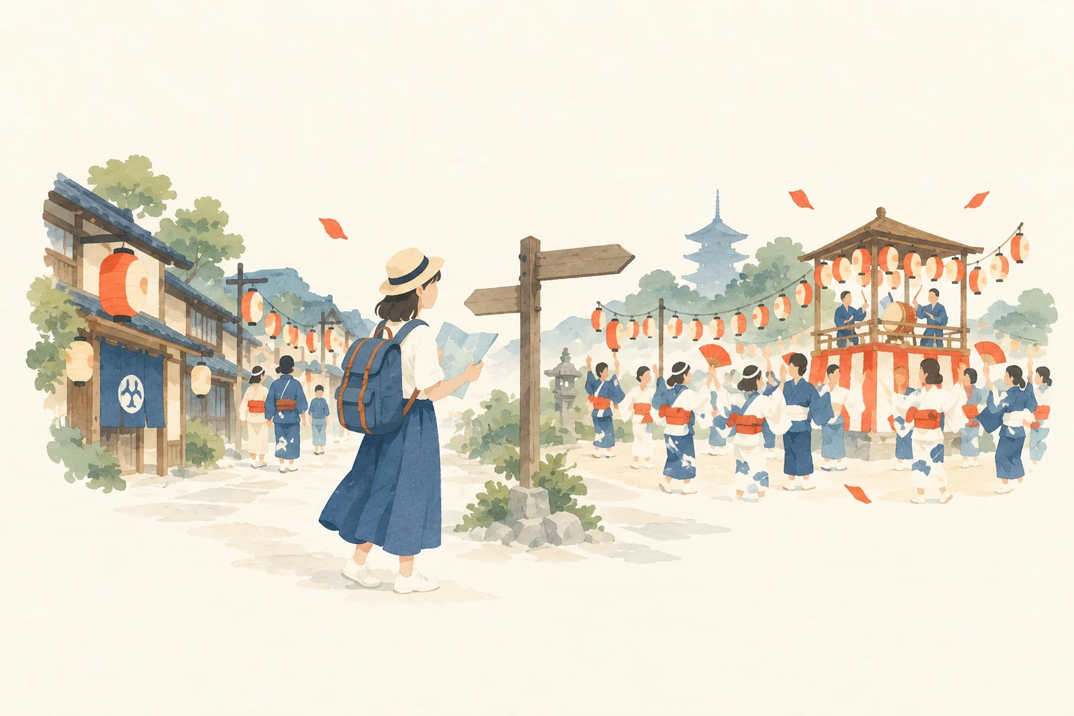 初めてのお祭り旅行
