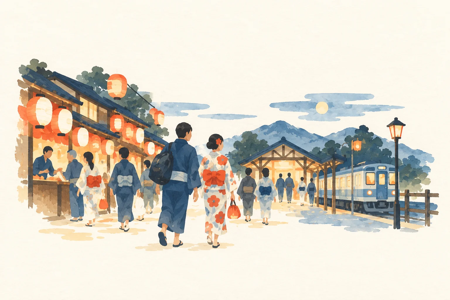 夜祭りの日帰り計画