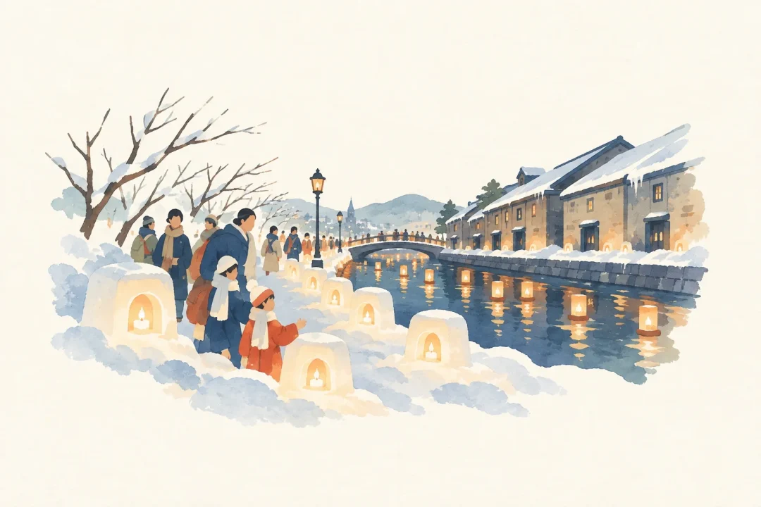 雪と灯りのお祭り