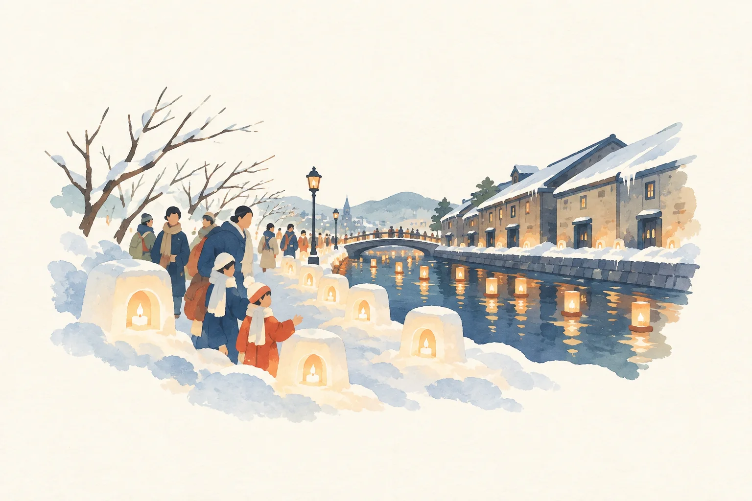 雪と灯りのお祭り