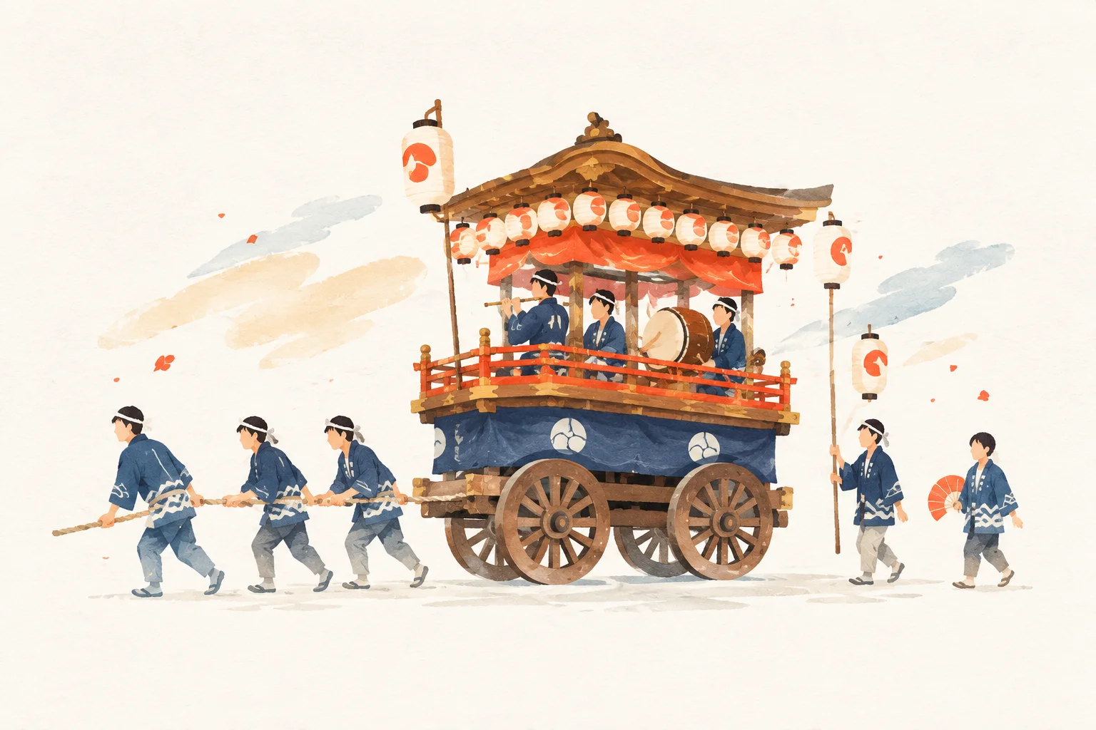 A festival image themed around the Fukuroi Festival