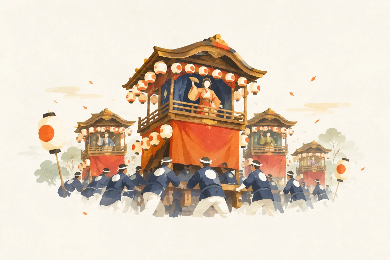 大田まつりをテーマにした祭りのイメージ