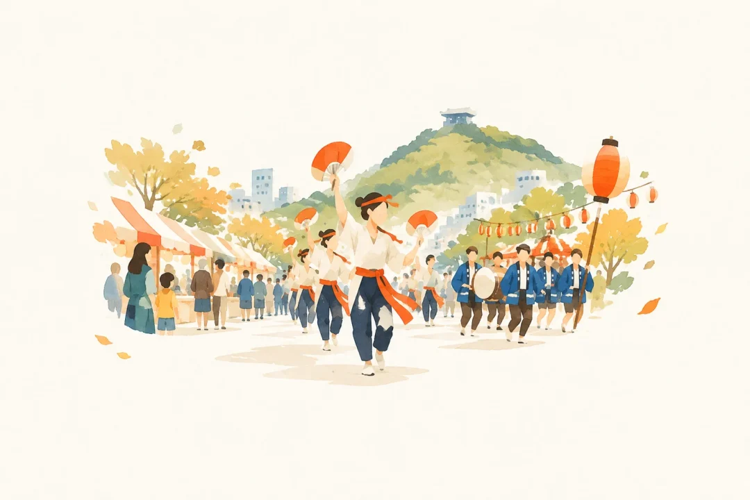 小牧市民まつりをテーマにした祭りのイメージ