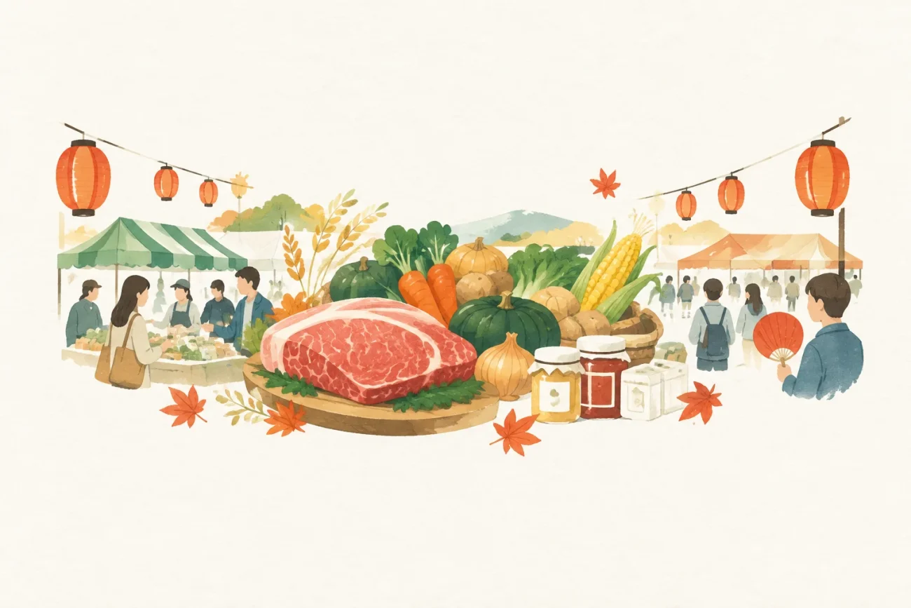 しほろ収穫祭をテーマにした祭りのイメージ