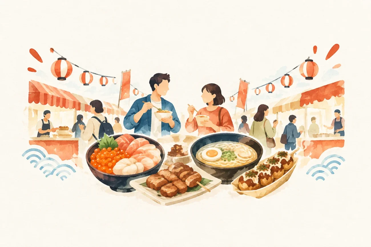 極上!!グルメフェスタ in 八食センターをテーマにした祭りのイメージ