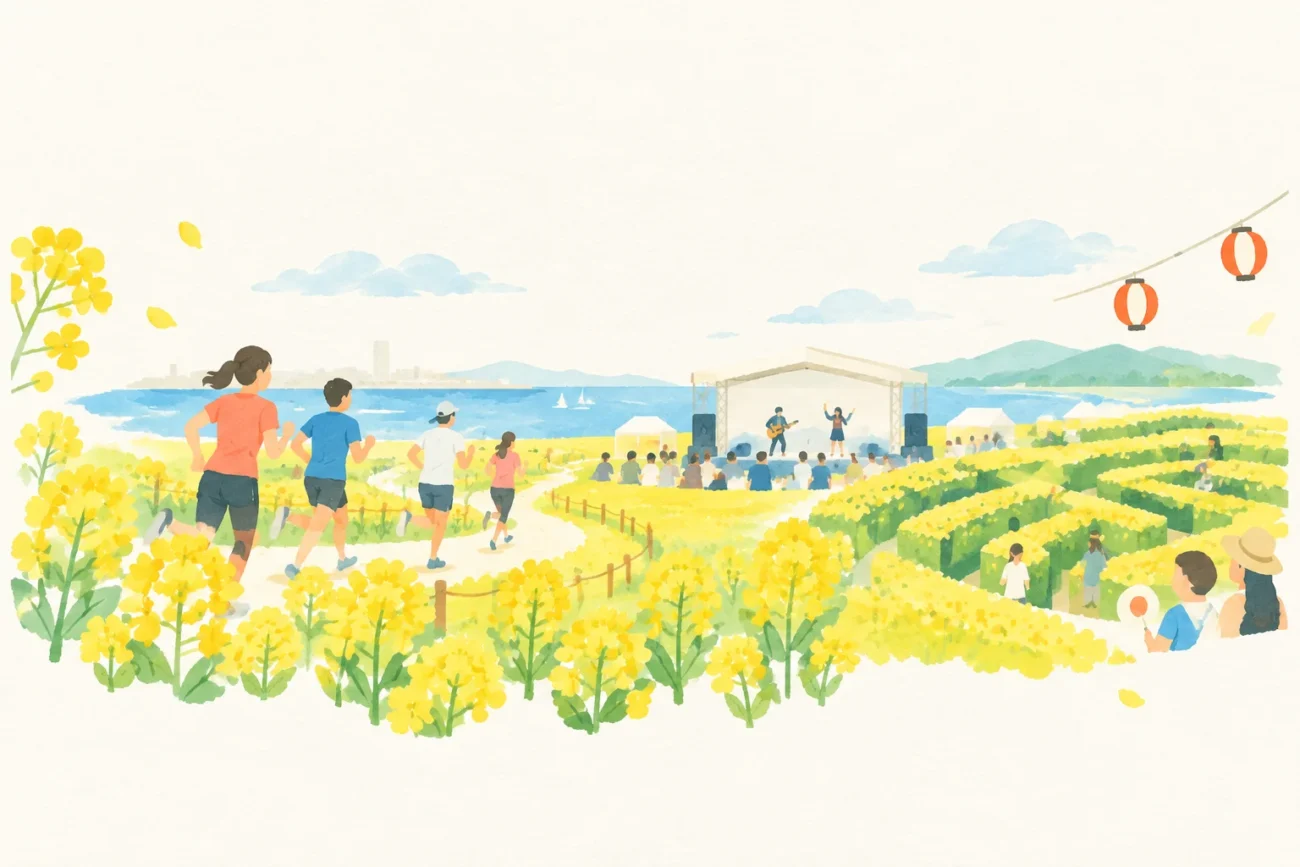 菜の花フェスティバル in よこはまをテーマにした祭りのイメージ