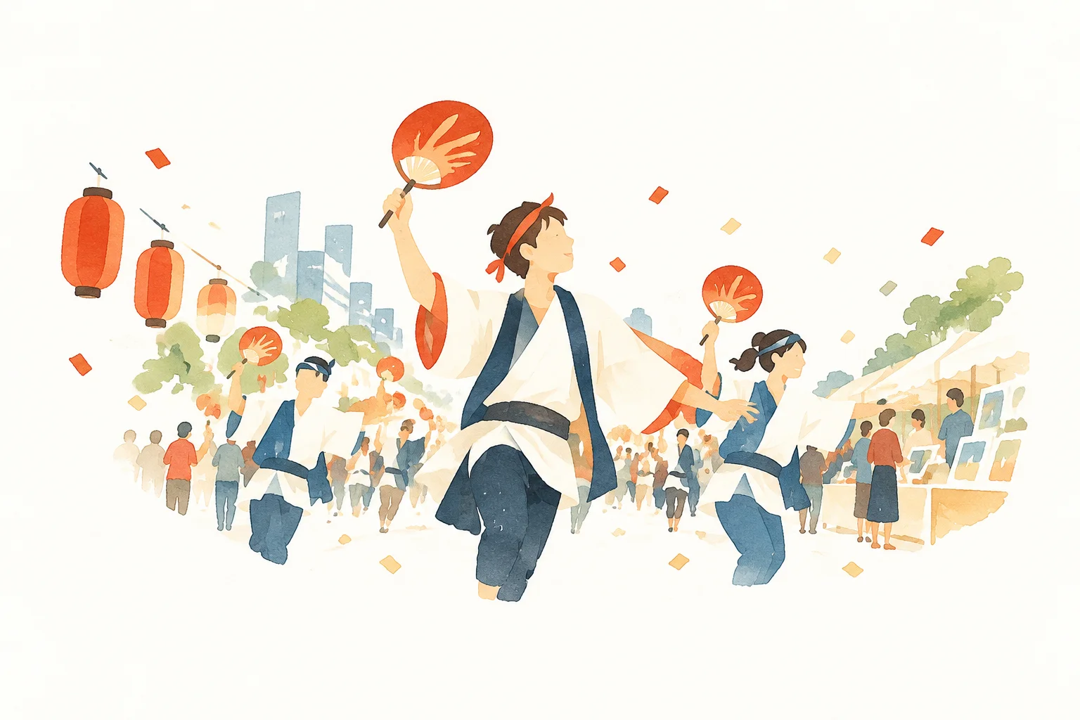 豊橋まつりをテーマにした祭りのイメージ