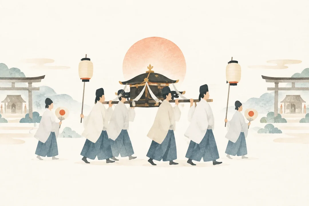 寝祭りをテーマにした祭りのイメージ