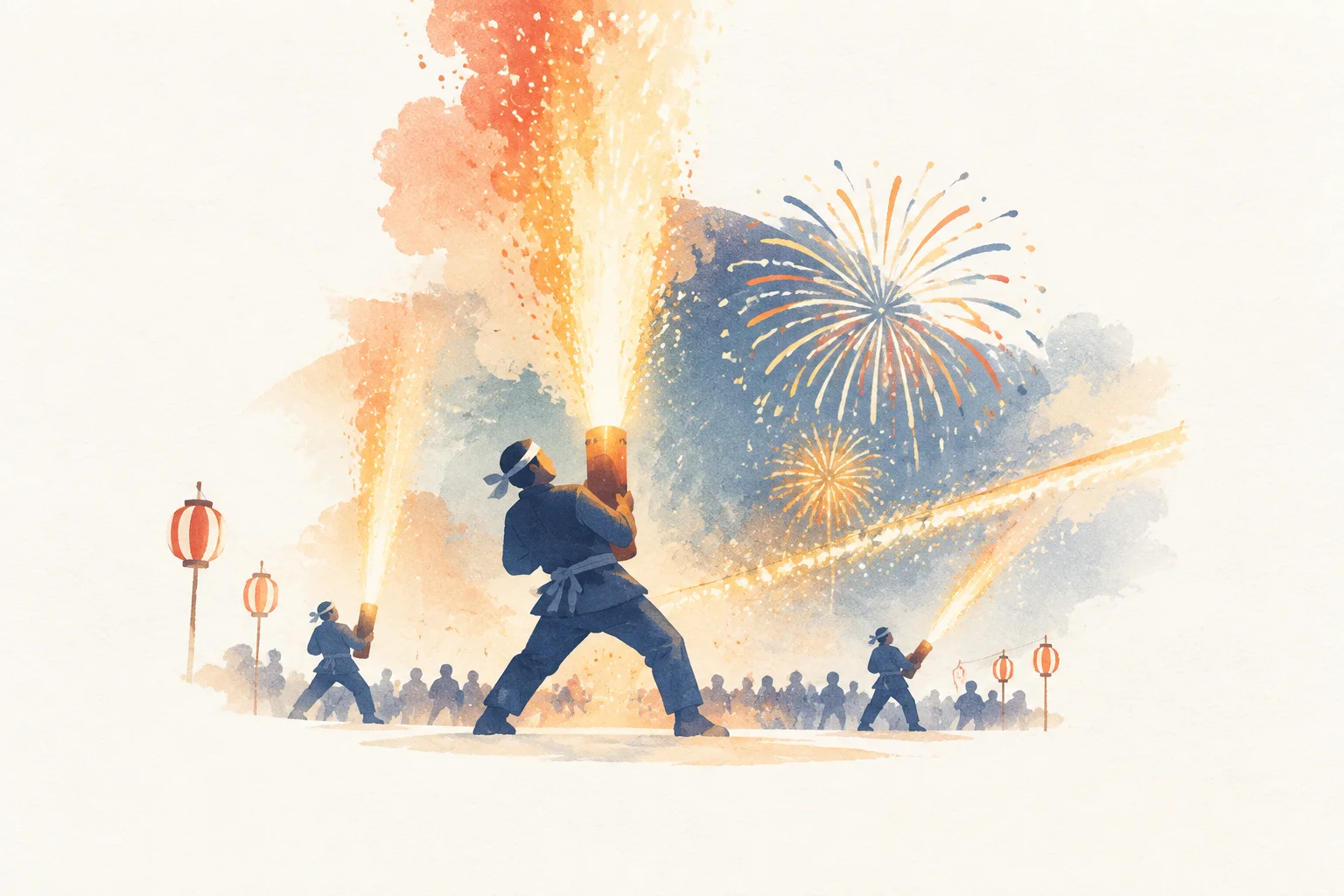 炎の祭典をテーマにした祭りのイメージ