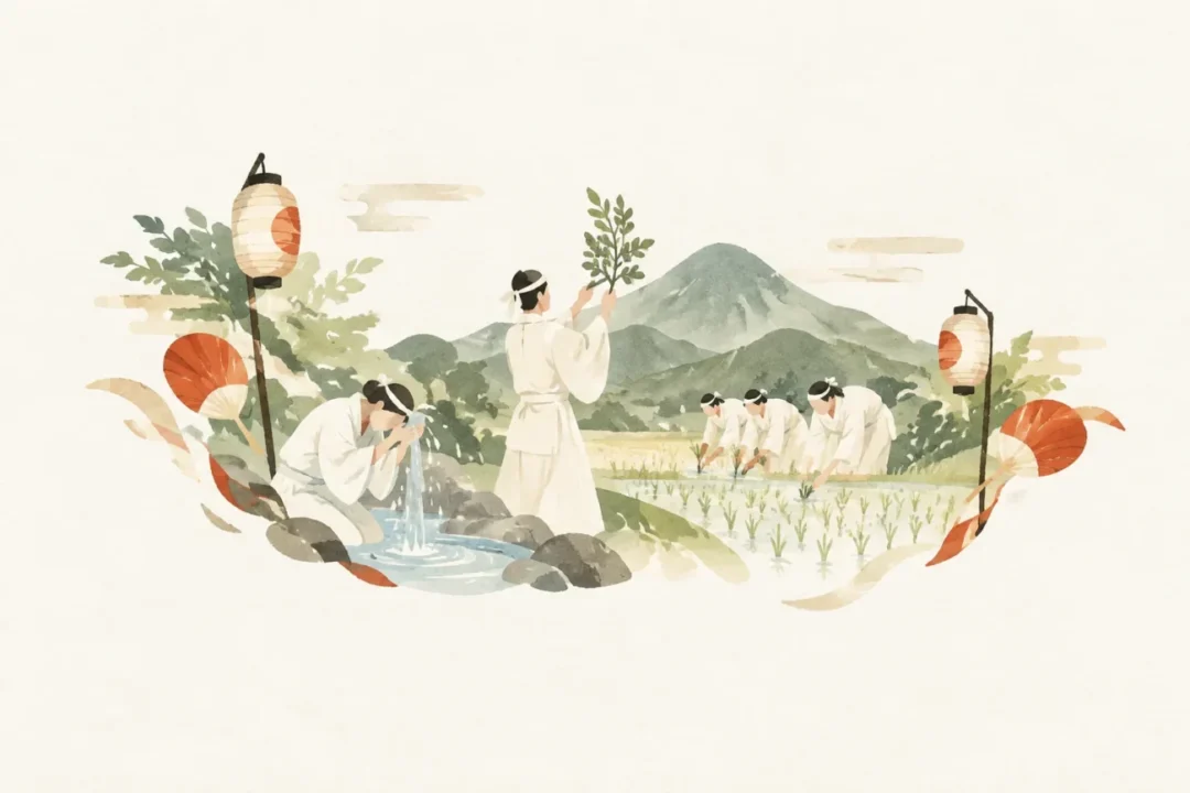 金沢の羽山ごもりをテーマにした祭りのイメージ