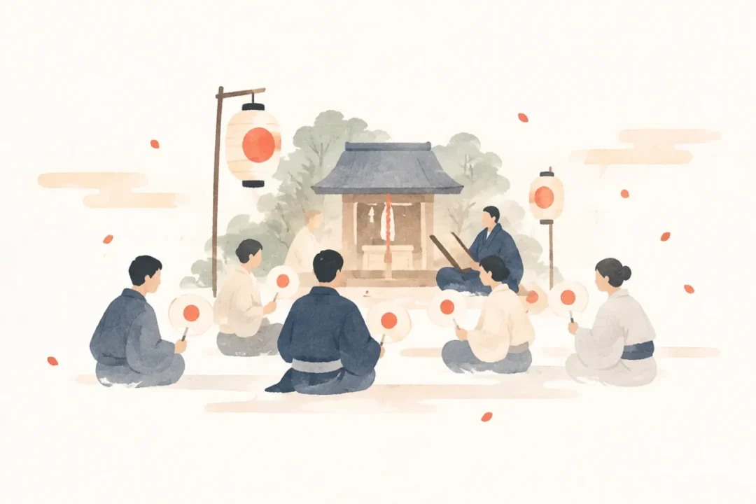 オシンメサマをテーマにした祭りのイメージ