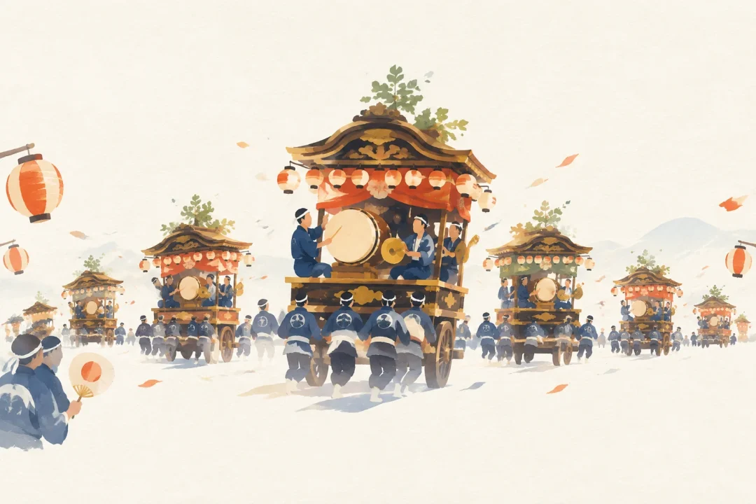 神戸石取祭をテーマにした祭りのイメージ