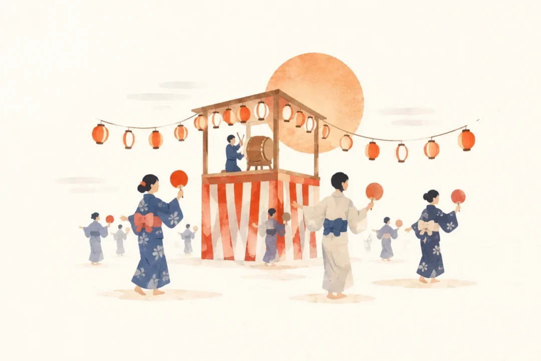 盆をテーマにした祭りのイメージ