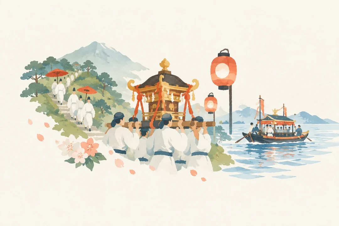 日吉山王祭をテーマにした祭りのイメージ