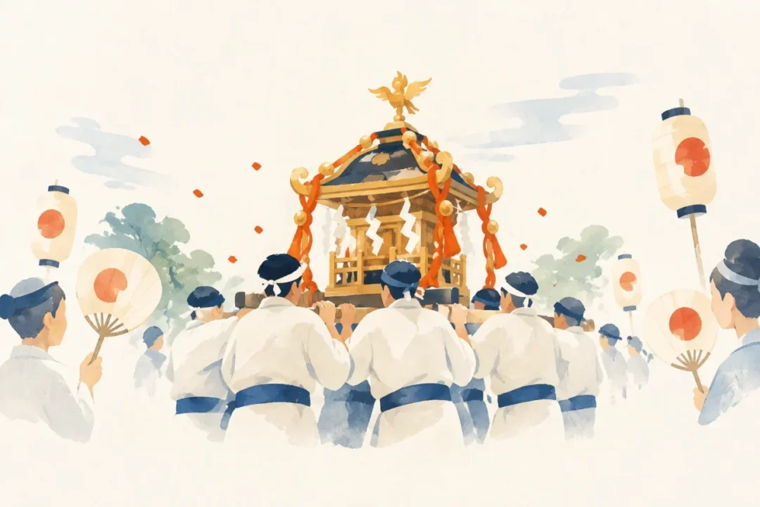 真田神社例祭(牛頭天王社)をテーマにした祭りのイメージ