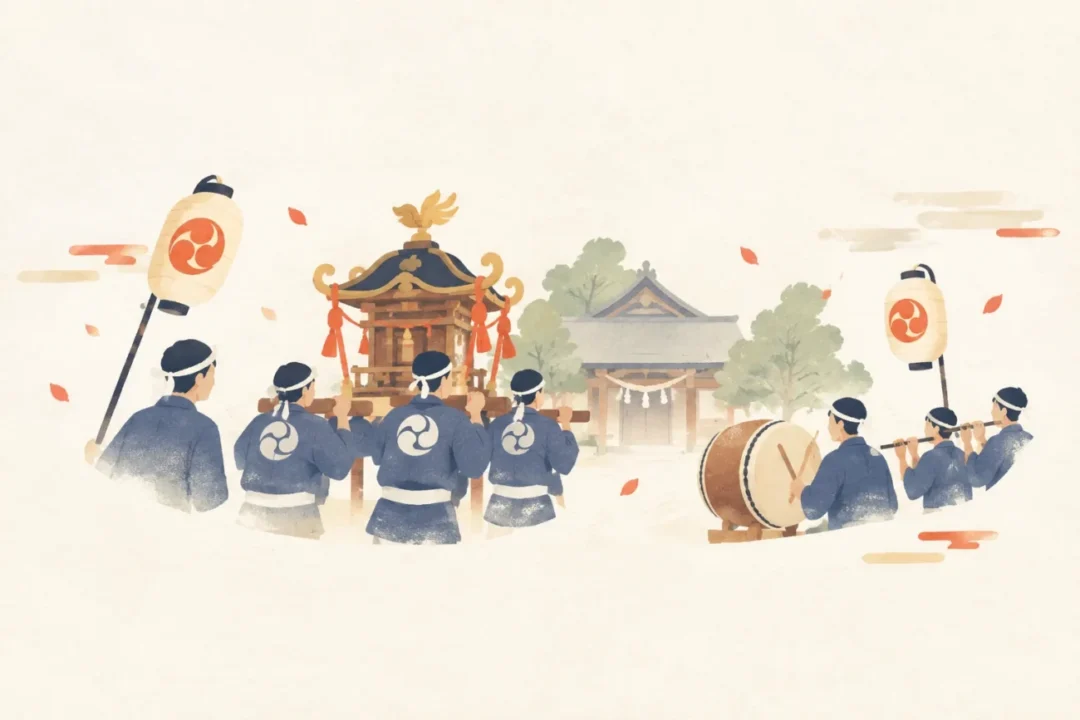 豊受大神例大祭をテーマにした祭りのイメージ